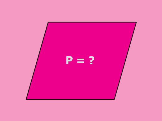 Kā atrast paralelograma perimetru?